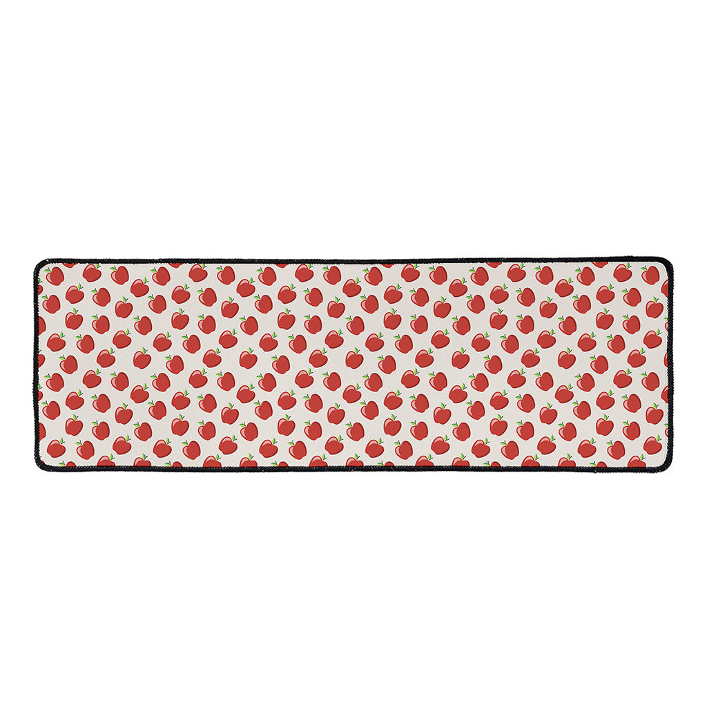 Cute Apple Pattern Print Long Kitchen Mat