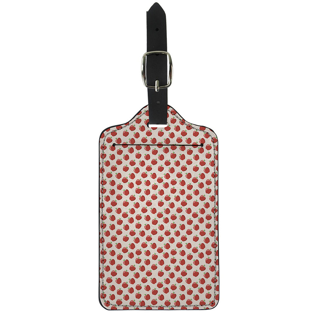Cute Apple Pattern Print Luggage Tag