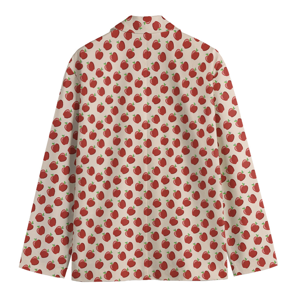 Cute Apple Pattern Print Men's Blazer