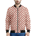 Cute Apple Pattern Print Men's Bomber Jacket