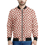Cute Apple Pattern Print Men's Bomber Jacket