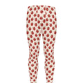 Cute Apple Pattern Print Men's Leggings