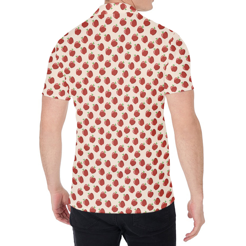 Cute Apple Pattern Print Men's Shirt