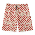 Cute Apple Pattern Print Men's Swim Trunks