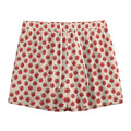 Cute Apple Pattern Print Mesh Shorts