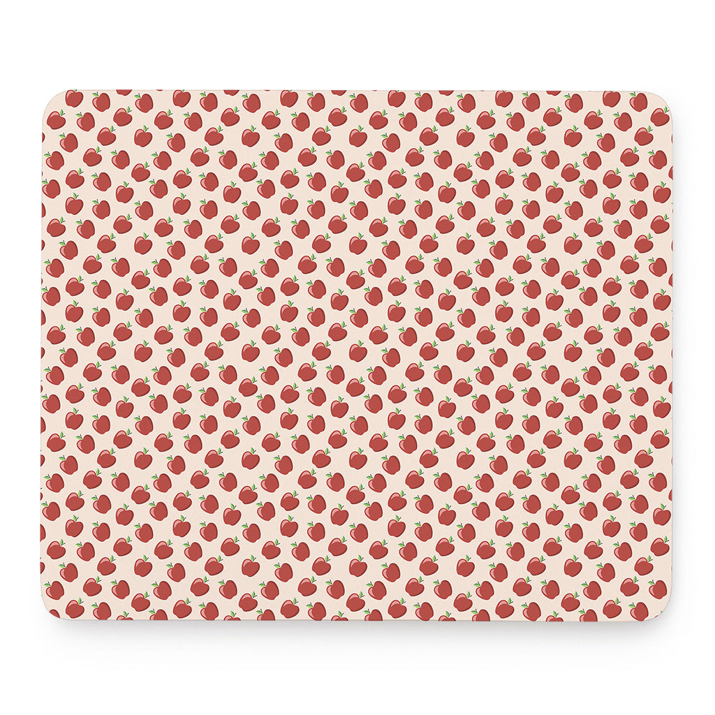 Cute Apple Pattern Print Mouse Pad