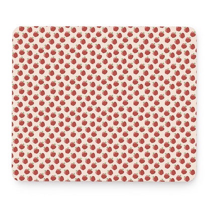 Cute Apple Pattern Print Mouse Pad