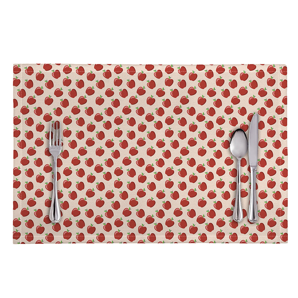 Cute Apple Pattern Print Placemat
