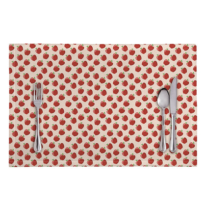 Cute Apple Pattern Print Placemat