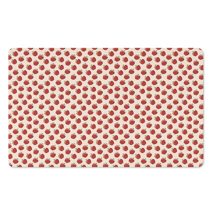 Cute Apple Pattern Print Polyester Doormat