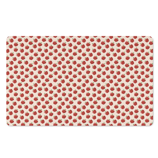 Cute Apple Pattern Print Polyester Doormat