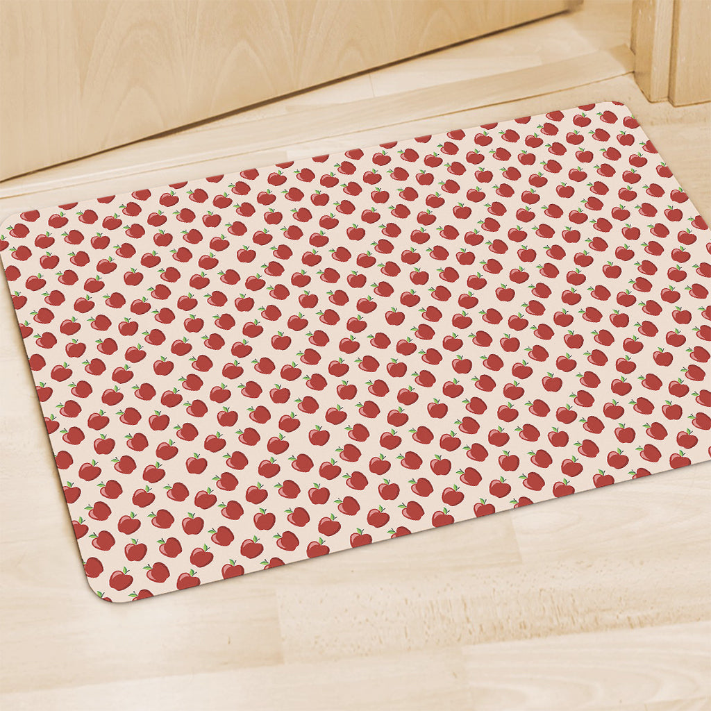 Cute Apple Pattern Print Polyester Doormat