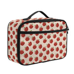 Cute Apple Pattern Print Portable Lunch Bag