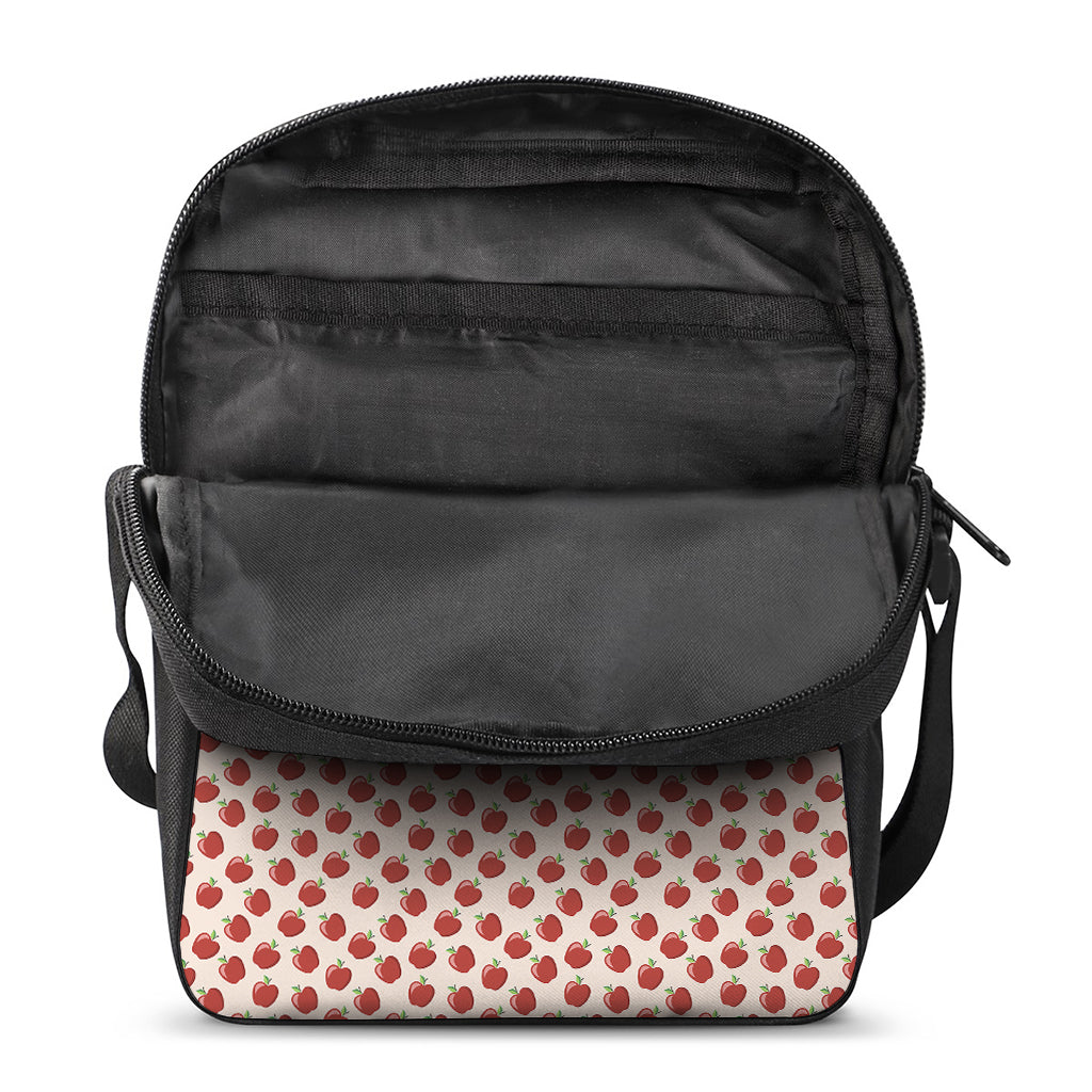 Cute Apple Pattern Print Rectangular Crossbody Bag