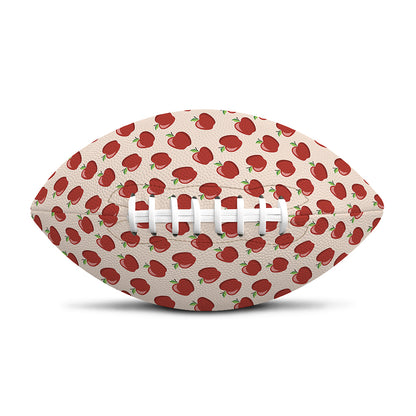 Cute Apple Pattern Print Rugby Ball