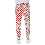 Cute Apple Pattern Print Scuba Joggers