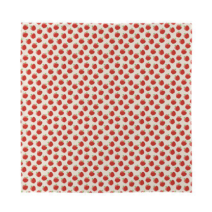 Cute Apple Pattern Print Silk Bandana