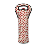 Cute Apple Pattern Print Single Neoprene Wine Tote