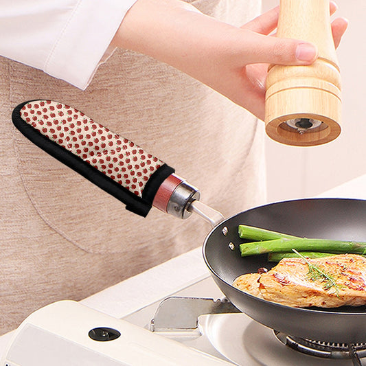 Cute Apple Pattern Print Skillet Handle Cover
