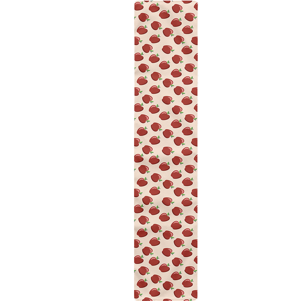 Cute Apple Pattern Print Table Runner