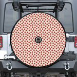 Cute Apple Pattern Print Tire Cover With Camera Hole