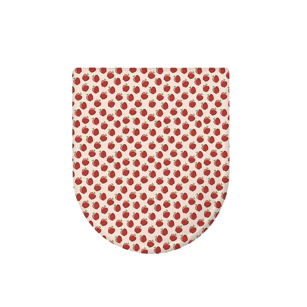Cute Apple Pattern Print Toilet Lid Cover