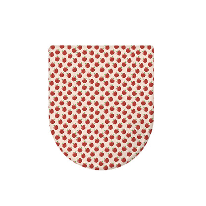 Cute Apple Pattern Print Toilet Lid Cover