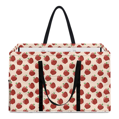 Cute Apple Pattern Print Utility Tote Bag