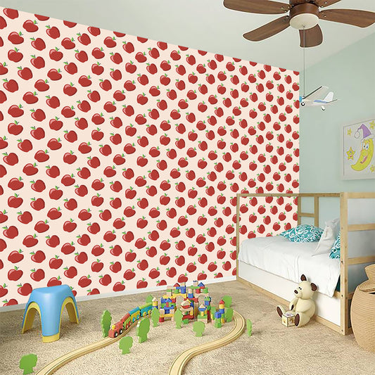 Cute Apple Pattern Print Wall Sticker