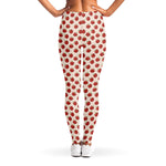 Cute Apple Pattern Print Women's Leggings