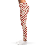 Cute Apple Pattern Print Women's Leggings