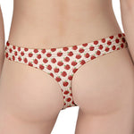 Cute Apple Pattern Print Women's Thong