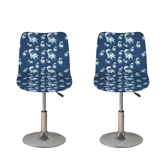 Cute Astronaut Pattern Print Bar Stool Covers