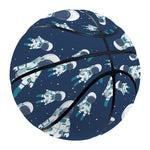 Cute Astronaut Pattern Print Basketball