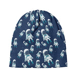 Cute Astronaut Pattern Print Beanie