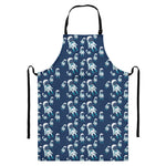 Cute Astronaut Pattern Print Bib Apron With Pocket