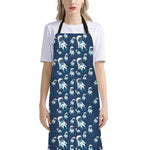 Cute Astronaut Pattern Print Bib Apron With Pocket