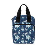 Cute Astronaut Pattern Print Bible Tote Bag