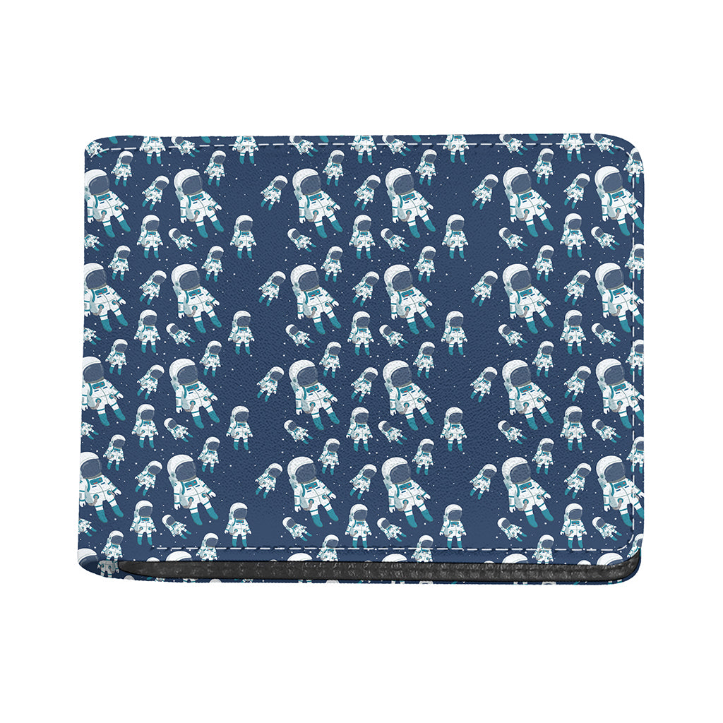 Cute Astronaut Pattern Print Bifold Wallet