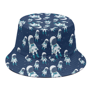 Cute Astronaut Pattern Print Bucket Hat