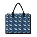 Cute Astronaut Pattern Print Canvas Tote Bag