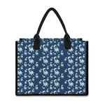 Cute Astronaut Pattern Print Canvas Tote Bag