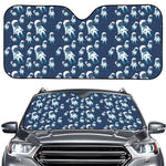 Cute Astronaut Pattern Print Car Windshield Sun Shade