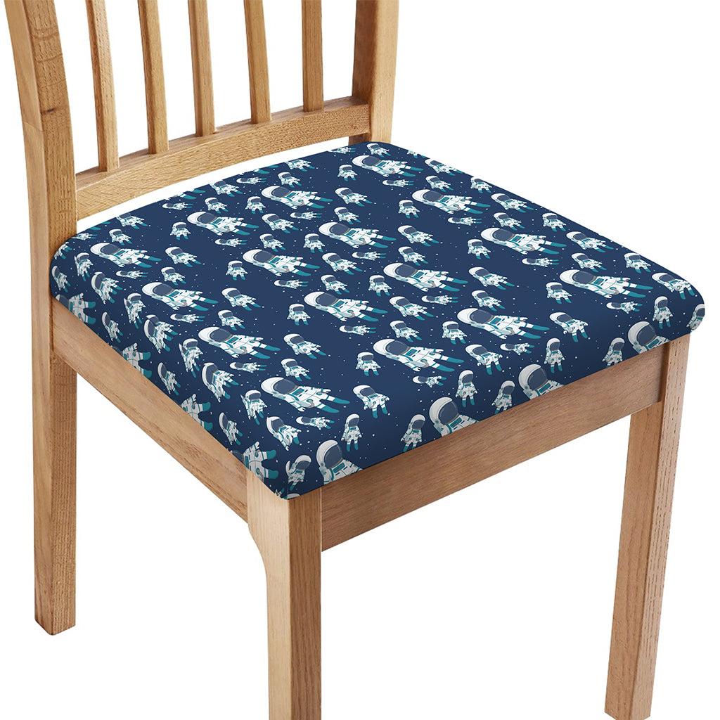 Cute Astronaut Pattern Print Chair Cushion Cover