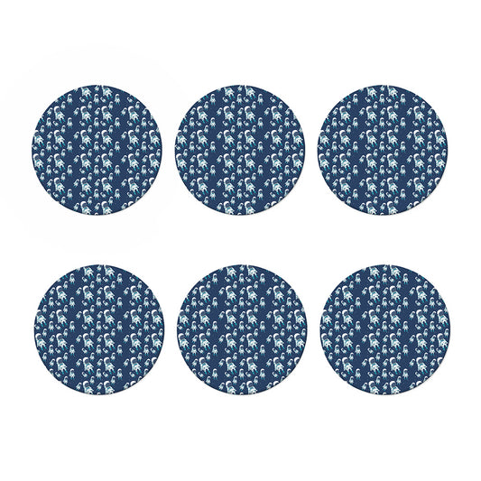 Cute Astronaut Pattern Print Coaster Set