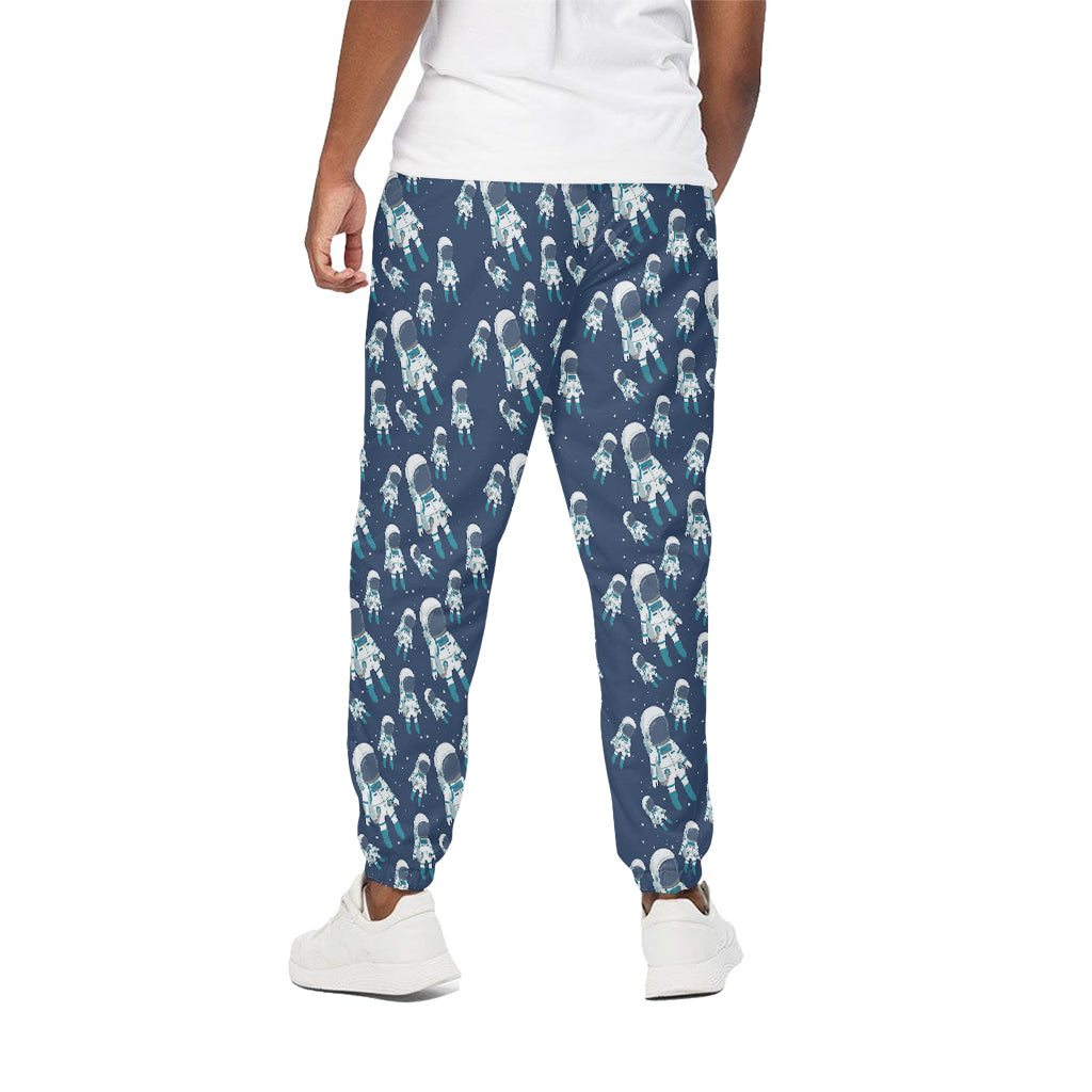 Cute Astronaut Pattern Print Cotton Pants