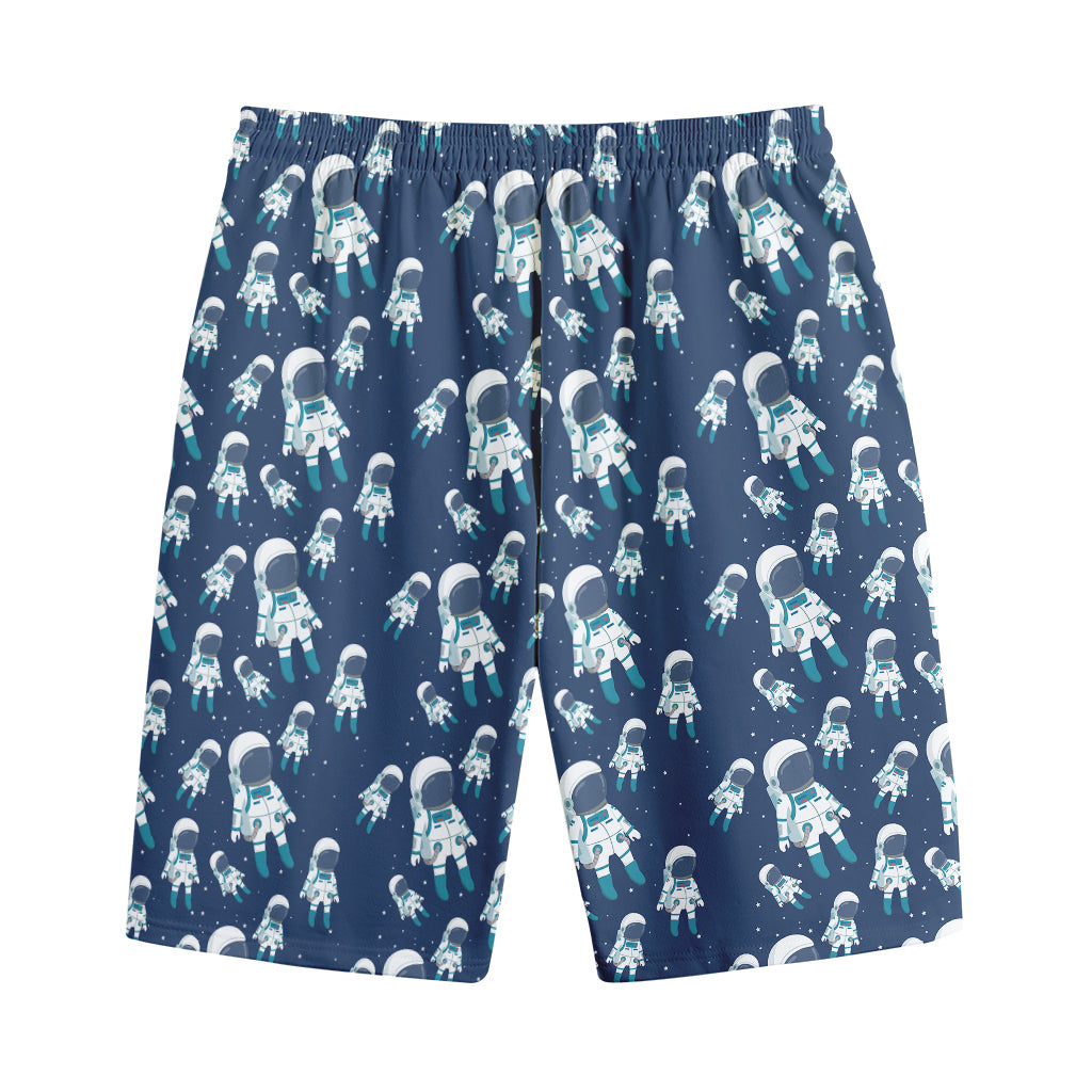 Cute Astronaut Pattern Print Cotton Shorts