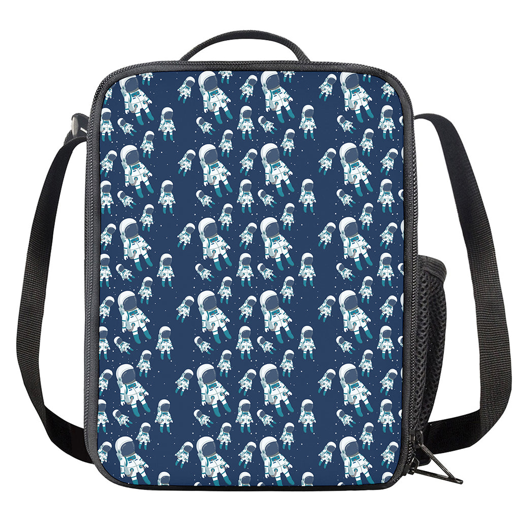 Cute Astronaut Pattern Print Crossbody Lunch Bag