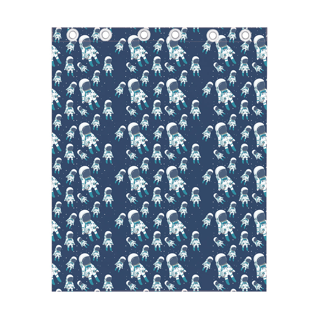 Cute Astronaut Pattern Print Curtain