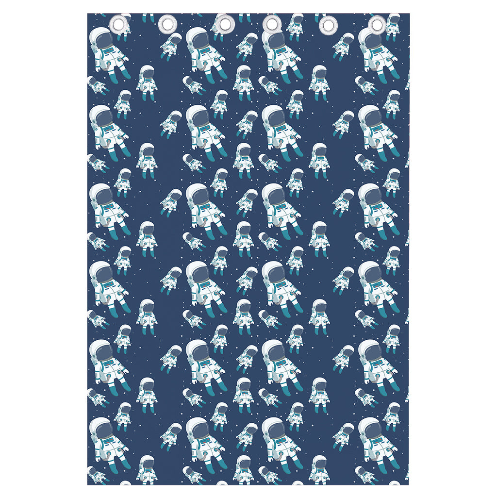 Cute Astronaut Pattern Print Curtain